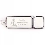 Nahast USB-m&auml;lupulk 64 GB esimeseks kommuuniks graveeringuga