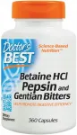 Toidulisand Dr's Best Betaine HCl Pepsin & Gentian Bitters, 360 kapslit