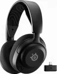K&otilde;rva peal kantavad juhtmevabad k&otilde;rvaklapid SteelSeries Arctis Nova 5, mustad