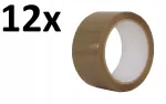 Kleeplint 12 tk, 48 mm x 60 jardi, pruun, PP, hot melt liimiga