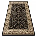 Klassikaline must lillemustriga vaip, 250x350 cm, ROYAL