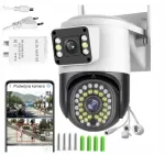 P&ouml;&ouml;ratav v&auml;litingimuste WiFi IP-videokaamera, 2&times;4 MP, QHD, topeltesitus, rakenduse juhtimine