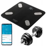 Vannitoa elektroonilised kaalud rasvam&otilde;&otilde;duga, 180 kg