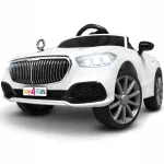 Laste elektriauto joy4kids puldiga, LED tulede ja nahkistmega