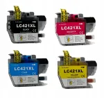 Brother LC421 XL tindukomplekt, 4 v&auml;rvi, sobib DCP-J1050DW, J1140DW, MFC-J1010DW