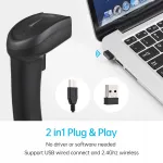 Juhtmevaba 2D 2.4G USB v&ouml;&ouml;tkoodi lugeja 1D QL