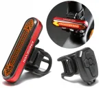 Jalgratta tagumine USB LED tuli suunatulede ja puldiga