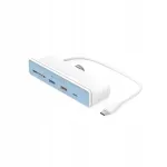 HYPER HD34A8 dokijaam USB 3.2 Gen 1 Type-C, valge