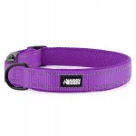 Koera kaelarihm HUGGY DOGGY, violetne, peegelduv, XS suurus
