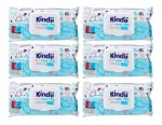 Niisked salvr&auml;tikud Kindii PURE 99% WATER, beebidele 0+ kuud, 6 x 60 tk
