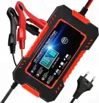 Aku laadija LCD-ekraaniga, 12V 6A, automaatne, taastamisfunktsiooniga