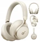Soundcore Space One valged traadita k&otilde;rvaklapid Bluetooth 5.3-ga