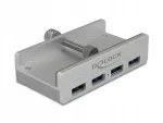 Delock 64046 USB 3.0 v&auml;lisjagaja 4 pesa, kinnituspoltidega