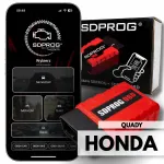 Diagnostikatester HONDA SDPROG koos OBD2 skanneriga
