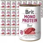 Brit Mono Protein veiseliha koerakonservid, 24 x 400 g