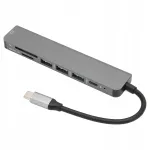 USB-C jaotus SD/TF kaardilugeja ja Ethernet pesaga monitoridele
