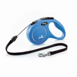 FLEXI NEW CLASSIC automaatne rihm, M, 5 m, sinine, koertele kuni 20 kg