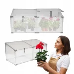 Mini kasvuhoone 120 cm, pol&uuml;karbonaat, 2 sektsiooni, MAGNOLIA II