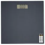 Elektroonilised vannitoa kaalud LCD-ekraaniga, klaasist, hallid, 180 kg, 2 patareiga