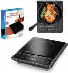 Induktsioonpliit 2000 W, LED juhtimine, taimer, 60&ndash;270 &deg;C