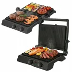 Elektriline panini grill eemaldatavate ILAG plaatidega, 2000W, kokkupandav