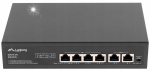 L&uuml;liti Lanberg, 4 PoE+ 100 Mb/s porti + 2x 100 Mb/s porti, 60W, rack-monteeritav