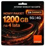 Orange LTE 4G 5G mobiilse interneti SIM-kaart 1200GB 4 aastaks ruuterile