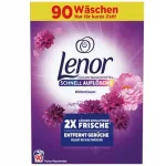 Pesupulber v&auml;rvilistele riietele Lenor Amethyst, 4,95 kg, 90 pesukorda