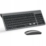 Traadita klaviatuur ja hiir TopMate, 2.4G, vaikne, AZERTY