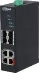 L&uuml;liti Dahua HS4408 4ET, 4x PoE (96W), 4x SFP, DIN paigaldus