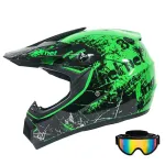 Mootorratta kiiver Cross Light Enduro prillidega, M suurus (55-56 cm)