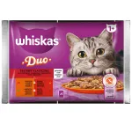 Whiskas DUO kassitoit lihaga želees, 4 x 85 g