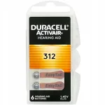 K&otilde;rdeaparaadi patareid Duracell ActivAir 312 PR41, 6 tk