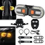 Jalgratta tagumine LED lamp suunatulede ja kaugjuhtimispuldiga