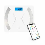 Vannitoa kaalud Eldom TWO500, Bluetooth, 180 kg, 12 n&auml;itajaga, valged