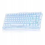 Juhtmevaba mehaaniline klaviatuur GravaStar Mercury K1 75%, Ice Blue