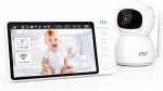 Laste j&auml;lgimiskaamera NANNY 5" LCD-ekraaniga, VOX funktsiooni ja temperatuurianduriga