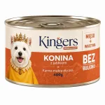 KINGERS konserveeritud koeratoit hobuseliha ja &otilde;untega, monoproteiin, h&uuml;poallergeenne, 400 g