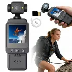 Kantav kaamera 1080P objektiiviga, 360 kraadi liikumise avastusega, LCD-ekraan, v&ouml;&ouml;kinnitusega