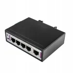 T&ouml;&ouml;stuslik PoE l&uuml;liti 4x 10/100M, 1x RJ45 uplink, 30W, 250 m, IP30, sobib IP kaameratele