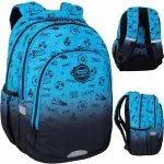 Kooli seljakott CoolPack Prime Pro Game Over, sinine gradient
