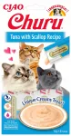 Kassimaius INABA CAT CHURU tuunikala ja kanaga, 4 x 14 g