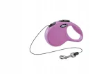 Automaatne FLEXI rihm kassidele NEW CLASSIC CAT XS, 3 m, roosa
