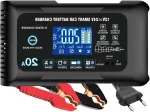Aku laadija 12V/24V 20A LCD-ekraaniga, sobib LiFePO4