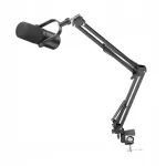 Juhtmega stuudiomikrofon USB, XLR ja hoidikuga, must
