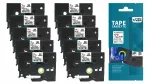 Brother TZe-231 printeriteip, 12 mm x 8 m, valge, komplekt 10 tk