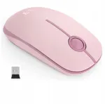 Juhtmevaba hiir USB, roosa, &uuml;hilduv Apple MacBooki ja Windowsiga