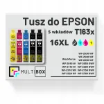 Epson 16XL T163 tindikassetid, 5 tk, v&auml;rvikomplekt, WorkForce WF-2760/2750/2650 jaoks