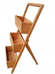 Puit lillede riiul-trepp Teak