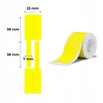 Kaablisildid NIIMBOT, kollased, 25&times;76 mm, 200 tk, sobivad B1, B21/B21 Pro, B3S/B3